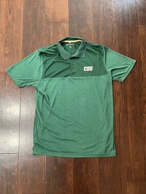 Colorado State University CSU Rams Green Mens Small Polo - Colosseum